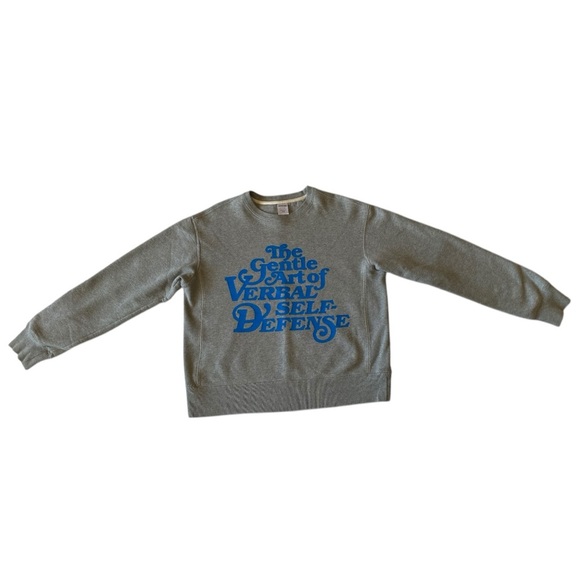 basketcase gallery jan 2020 verbal self-defense crewneck sweatshirt, size L - Picture 4 of 9